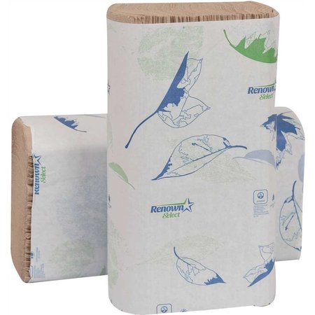 RENOWN Natural Multifold Paper Towels, 4000PK REN06003-WB